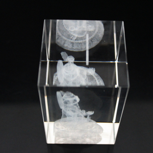 Cubo de Cristal 3D con Diseño Innovador, Tallado de <span class=keywords><strong>Buda</strong></span> en <span class=keywords><strong>el</strong></span> Interior - Product Image 5