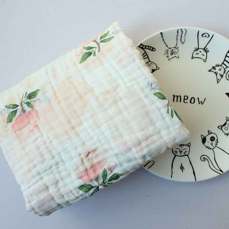 Zogift 2018 nuevo producto 2 capas suave ecológico 100% tela de muselina de algodón Toalla de baño niños - Product Image 2