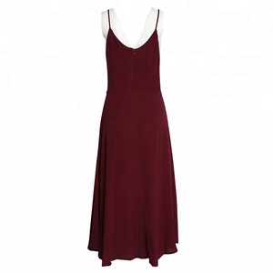 Correa de baile de Borgoña de noche largo vestido de fiesta Sexy Club porno vestido de 2018 - Product Image 2