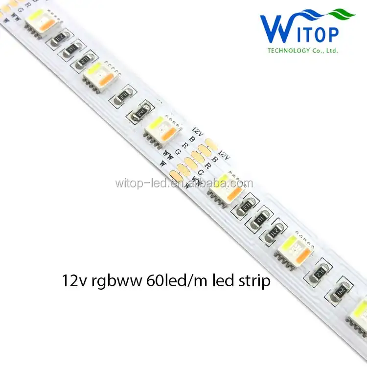 5m LED Strip 5050 RGBWW 12v 24V 60leds/m RGB + + weiß + Warm White Flexible LED Tape Ribbon Light Led streifen 16.8W