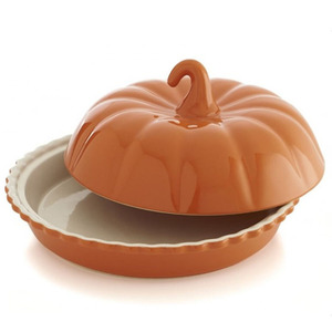 European fashionable ceramic pumpkin shaped steak grill plate and dish for sale