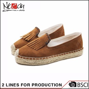 Comercial Marrón Moderno Hecho A Mano borla Sexo Casual <span class=keywords><strong>alpargatas</strong></span> Zapatos <span class=keywords><strong>Niña</strong></span> - Product Image 1