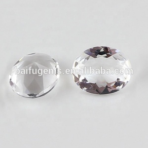 Piedras de cristal de <span class=keywords><strong>topacio</strong></span> blanco para joyería, Gema suelta ovalada, precio de fábrica, venta al por mayor - Product Image 3