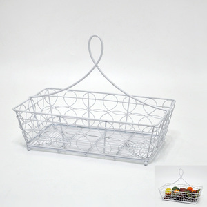 Medium silver wire round tower shaped fruit basket - Product Image 2