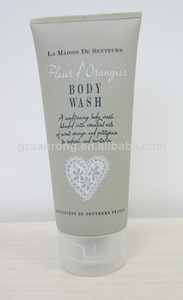 chatarra de textura de papel flexible tubo de apretar para los cosméticos con tapa flip top - Product Image 1