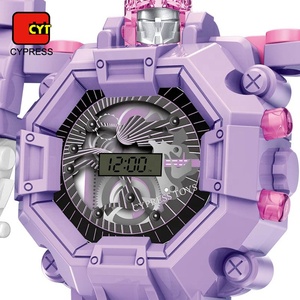 Nouveau jouet de montre manuel interchangeable intelligent de montre de conception d'enfants de <span class=keywords><strong>robot</strong></span> - Product Image 2