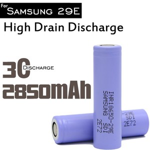Venta caliente! Samsung 29e 3C 18650 baterías, Samsung 18650 baterías <span class=keywords><strong>3</strong></span>.7 V 2900 mAh Samsung 18650 - Product Image 1