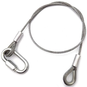 핫 세일 최고 품질 고강도 스테인리스 스틸 와이어 로프 슬링 루프 포함 - Product Image 6