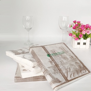 مناديل ورقية من ورق سانتان من لب الخشب البكر لغطاء الطاولات ، مناديل عادية للمطاعم والفنادق ولائم الحفلات لتزيين الطاولات - Product Image 4