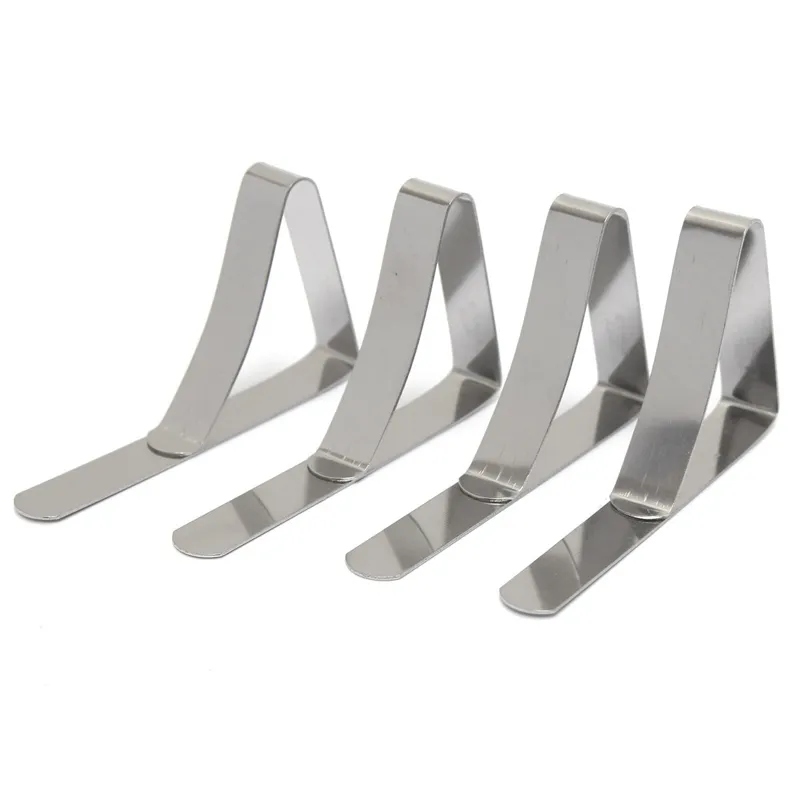 Stainless Steel Tablecloth Tables Cover Clips Holder Clamps Practical Party Tools