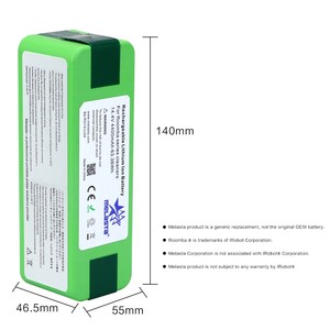 Melasta 14.4V 4400mAh 리튬 이온 배터리 iRobot Roomba 500 600 700 800 900 시리즈와 호환 가능 - Product Image 3