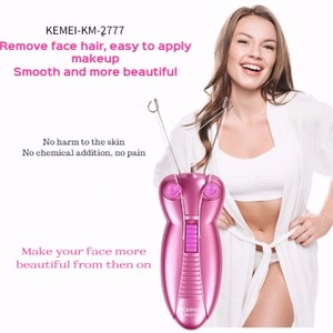 Epilatore Elettrico Kemei KM 2777 per Donna, Design a Farfalla, Depilatore a Filo di Cotone per <span class=keywords><strong>Viso</strong></span>, Macchina per Rimozione Peli Facciali - Product Image 3