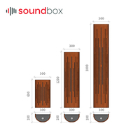 Diffuseur acoustique en bois courbé, diffuseur en bois absorbant pour système HIFI et home cinéma
