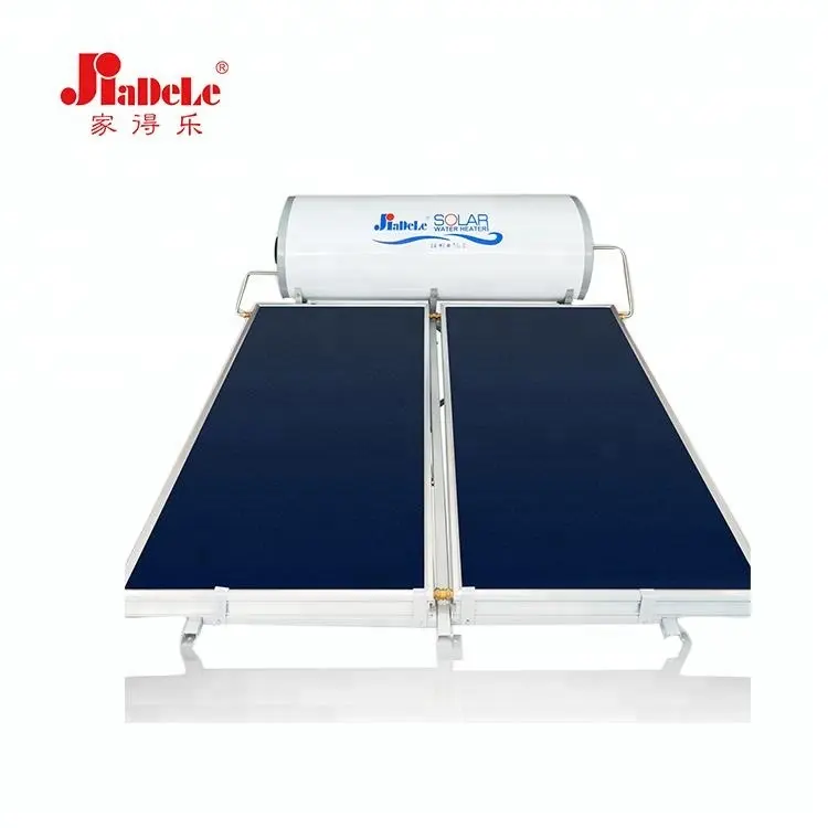 Sistema de calentador de agua solar a presión de placa plana de 300 litros de fábrica JIADELE Chauffe Eau Solaire calentador solar de agua caliente para el hogar