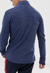 China New Style Autumn <strong>Long</strong> <strong>Sleeve</strong> Slim Fit 200g Cotton Spandex <strong>Navy</strong> Men Polo <strong>Shirt</strong> - Product Image 2