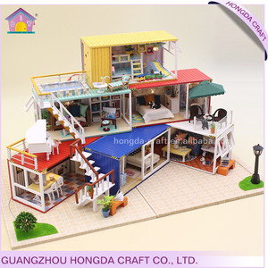 Inacabado 1:24 <span class=keywords><strong>casa</strong></span> <span class=keywords><strong>de</strong></span> muñecas en miniatura del castillo, grandes casas <span class=keywords><strong>de</strong></span> muñecas en venta - Product Image 4