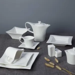 Eco-friendly Chinaware Most Popular Cheap Restaurant Dinnerware Ceramic European Dinnerware Set