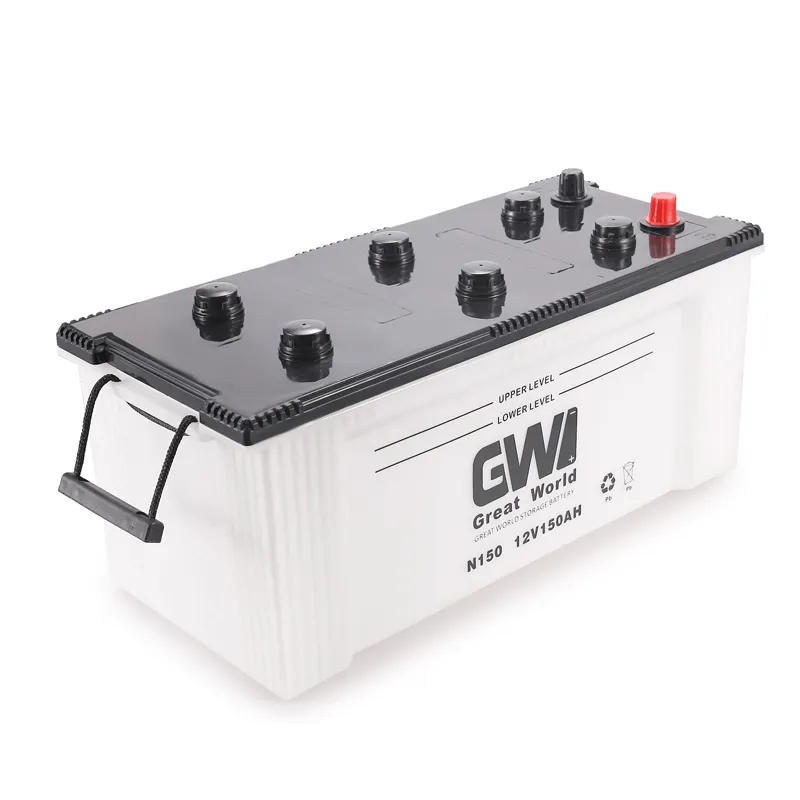 Batteries de voiture en gros 12v 150ah batterie plomb-acide pour voitures scellées batterie de démarrage de voiture de camion chargée à sec