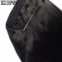 TD HAIR – tissage de cheveux humains péruviens vierges lisses, 8-30 pouces, Extensions de cheveux Halo non traités, nouveaux produits