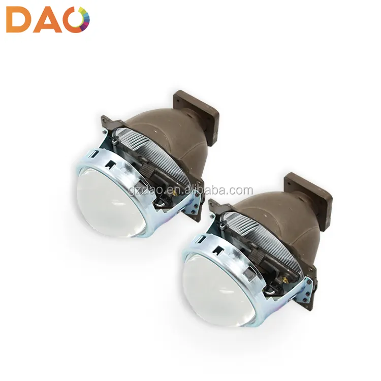 DAO Square base 3.0 inch car hid bi-xenon projector lens Q5 d2s d2h bulb projector lens kit Car Light Accessories