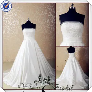 jj3558 foto real bling vestidos de novia vestido de bola 395 satinado vestido de novia