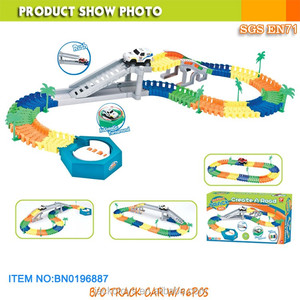 Jouets Jacko, piste lumineuse magique, jouet de <span class=keywords><strong>voiture</strong></span> à fente, <span class=keywords><strong>voiture</strong></span> de course, <span class=keywords><strong>voiture</strong></span> électrique sur rail éclairée - Product Image 5