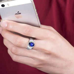 Offre Spéciale tendance <span class=keywords><strong>bague</strong></span> fine 1.05ct naturel pierres précieuses bleu tanzanite <span class=keywords><strong>bague</strong></span> pour femmes <span class=keywords><strong>18</strong></span> k <span class=keywords><strong>or</strong></span> bijoux - Product Image 5