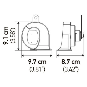 <span class=keywords><strong>Chsky</strong></span> 12v klaxon de voiture haut et bas, longue durée de vie universel automatique étanche corne d'escargot - Product Image 5