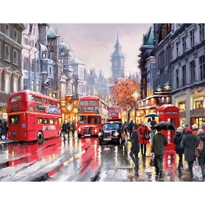 CHENISTORY DZ1165 <span class=keywords><strong>Peinture</strong></span> Par Numéros Impressionnistes Diy Bus <span class=keywords><strong>Romantique</strong></span> Sans Cadre - Product Image 1