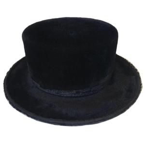 Chapeau Fedora rétro noir <span class=keywords><strong>Borsalino</strong></span> pour hommes, cheveux longs, fourrure de lapin brossée, style de personnage pour les fêtes - Product Image 5