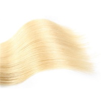 Mèches naturelles lisses blondes 613, ali queen, cheveux vierges, alignées, cuticules, 613 trame, 8 à 30 pouces