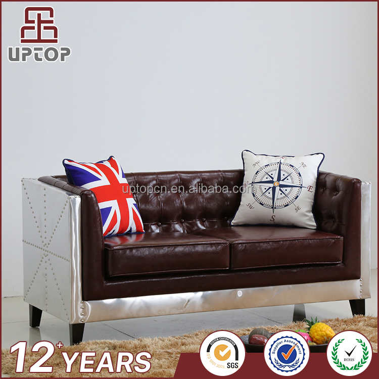 (SP-KS338) Классический Италия старинные диван честерфилд кожаный диван