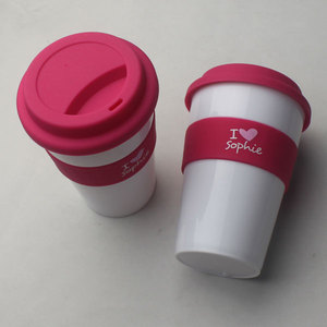 Tasse avec couvercle en PE, <span class=keywords><strong>réutilisable</strong></span>, personnalisé, bon marché, tasse à café blanche unie - Product Image 6