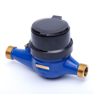 ISO4064 Klasse B 15mm Günstige Kunststoffabdeckungen Elektronischer Magnetstopp Mechanischer Messing Trockentyp Mehrstrahl Digitaler Ningbo Wasserzähler - Product Image 4