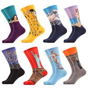 Vente en gros <span class=keywords><strong>de</strong></span> chaussettes habillées en coton pour le travail Happy Crew Colorful Cozy Funky Crazy - Product Image 3
