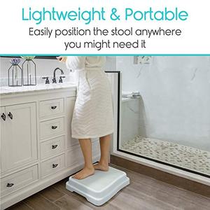 High 10cm Plastic Safty Non Slip <strong>Bathroom</strong> Plastic Step <strong>Stool</strong> <strong>for</strong> Old People - Product Image 6