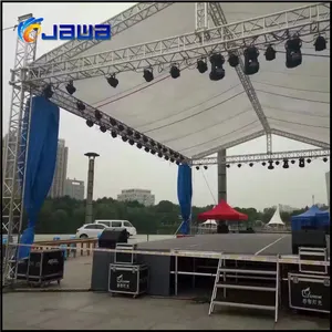 Durable TUV aluminum arch roof truss stage for outdoor event show