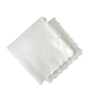 Ladies Personal White Cotton Soft and Comfortable Handkerchiefs