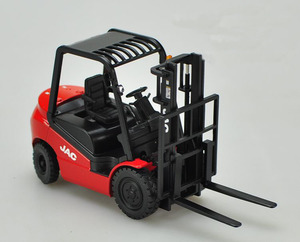 Montacargas de metal fundido a presión, mini carretilla elevadora de escala 1:25, color rojo, 1/25 - Product Image 3