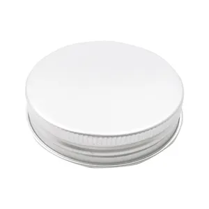 Screw metal cap 89 mm 90 mm silver color screw aluminium tin cap metal aluminium lid for glass bottle and plastic jar