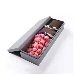 单花包装礼品盒带盖定制设计豪华艺术纸一次性UV涂层上漆压花