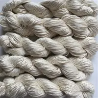 100% naturel fil de soie de mûrier à la main fil à tricoter au crochet fil de soie retors undyed 5nm/2 50g/écheveau