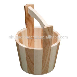 barato y bonito sólido cubo de madera con mango de madera - Product Image 5