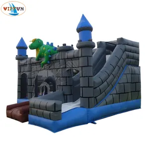 恐龙设计组合弹跳房子城堡充气儿童跳跃玩具