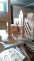 Aceitar castiçal de madeira feito à mão personalizado/castiçal de vela