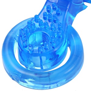 Jouets sexuels masculins, préservatif longue durée, gel de lapin, anneau de pénis en TPR dur - Product Image 5