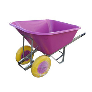 गुलाबी दो पहिया <span class=keywords><strong>Wheelbarrow</strong></span> wb9800 पंचर सबूत पहिया के साथ 200 लीटर ब्लू - Product Image 1