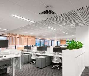 Panneau insonorisant perforé de conception moderne pour la solution de conception graphique de salle de conférence de réunion - Product Image 5