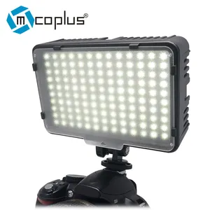 Mcoplus LEVOU-130 LED Luz de Vídeo Na Câmera DSLR Photo Studio Iluminação 3200K/5500K led light painel para Filmadoras câmera