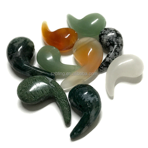 Natural <strong>Stone</strong> Magatama Bead Wholesale <strong>Chakra</strong> <strong>Stone</strong> Reiki <strong>Stone</strong> Agate jasper Aventurine Quartz - Product Image 2